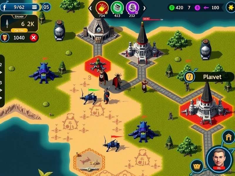 Iconic Rapid Conqueror strategy map showing optimal expansion paths