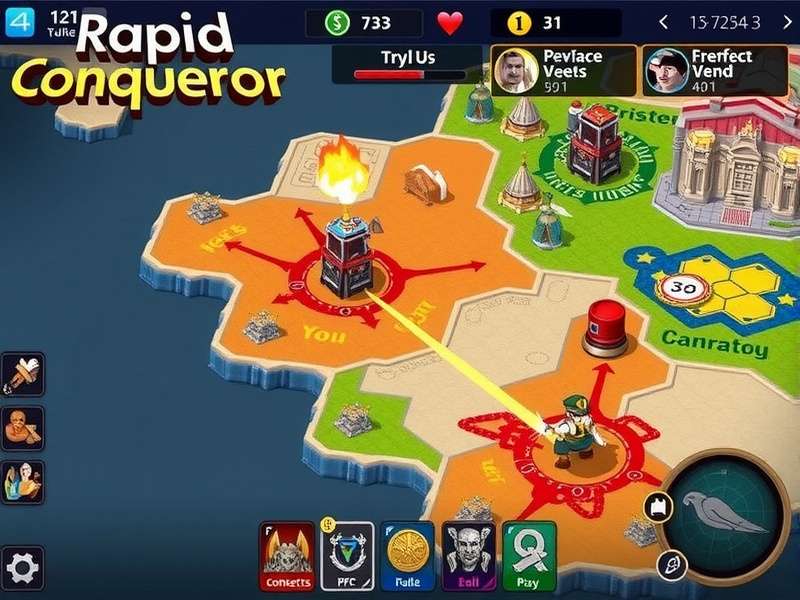 Iconic Rapid Conqueror battle scene with multiple units engaged